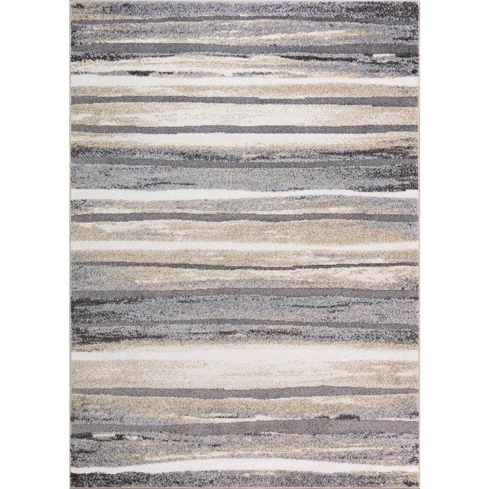 Concord Global Trading Charlotte Collection Retro Ivory 6 Ft 7 In X 9 3 Area Rug