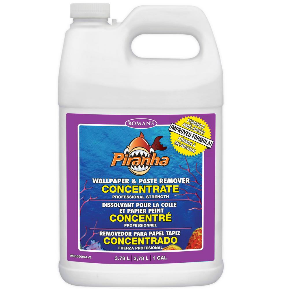 Roman Piranha 1 gal. Liquid Concentrate Wallpaper Remover206009 The