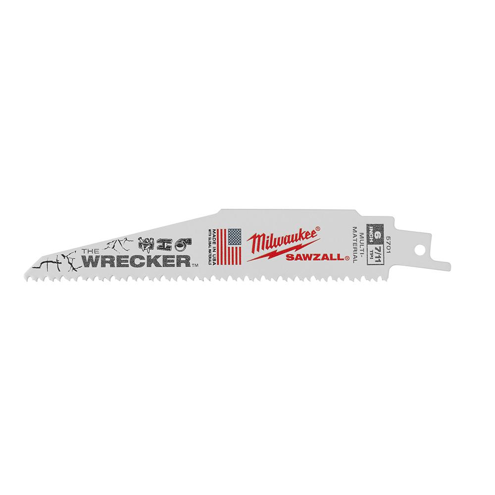 Milwaukee 6 in. 7/11 Teeth per in. WRECKER Demolition MutliMaterial Cutting SAWZALL