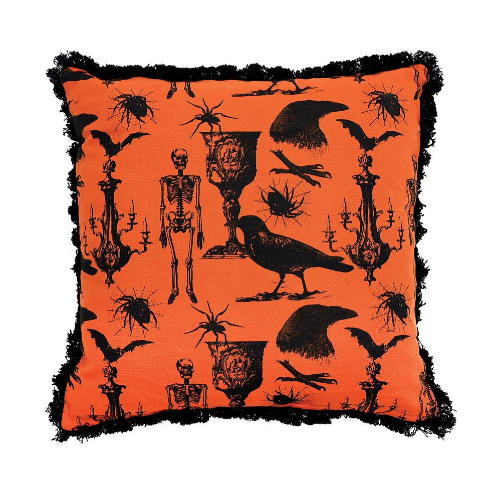 C F Home Gothic Toile Orange Standard Pillow 842982445 The Home