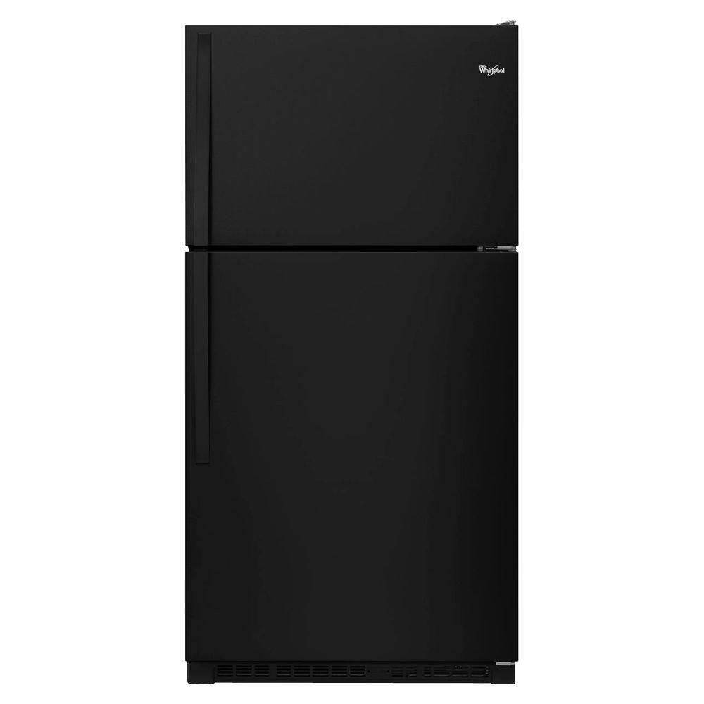 Whirlpool 20.5 cu. ft. Top Freezer Refrigerator in BlackWRT311FZDB The Home Depot