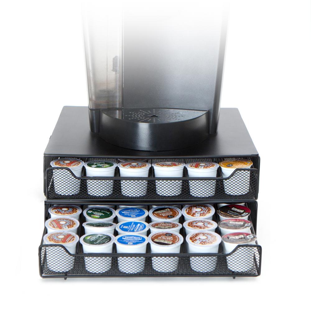 Mind Reader Mind Reader Jumbo 72 Capacity Metal Mesh Stacked