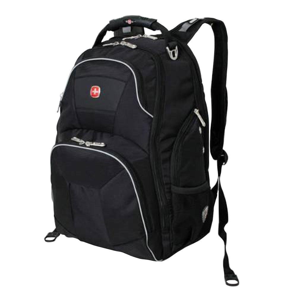 SWISSGEAR 18.5 in. Black ScanSmart Backpack-16962415 - The Home Depot