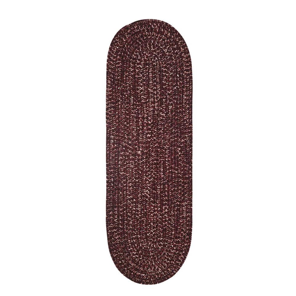 Better Trends Chenille Tweed Braid Collection Durable Stain Resistant Reversible Navy and Smoke