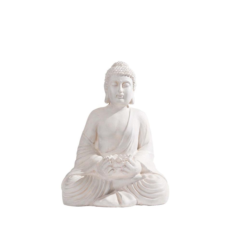 Sunjoy Sitting Buddha Garden Statue110301044 The Home Depot