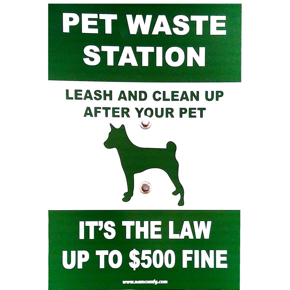 12 in. x 16 in. Doggy Do Pet Waste Sign2123A The Home Depot