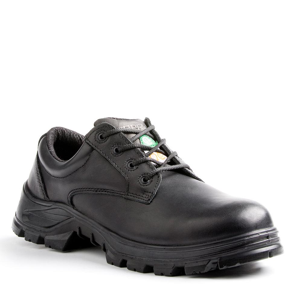 Black Leather Safety Shoe-835235BLK12 