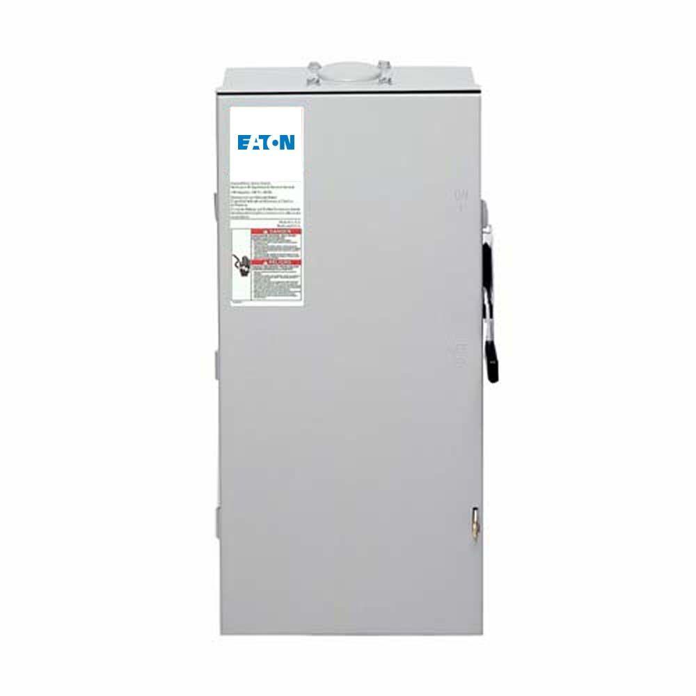 Eaton 100 Amp 120/240Volt 24,000Watt Fused Safety SwitchDG323NRB