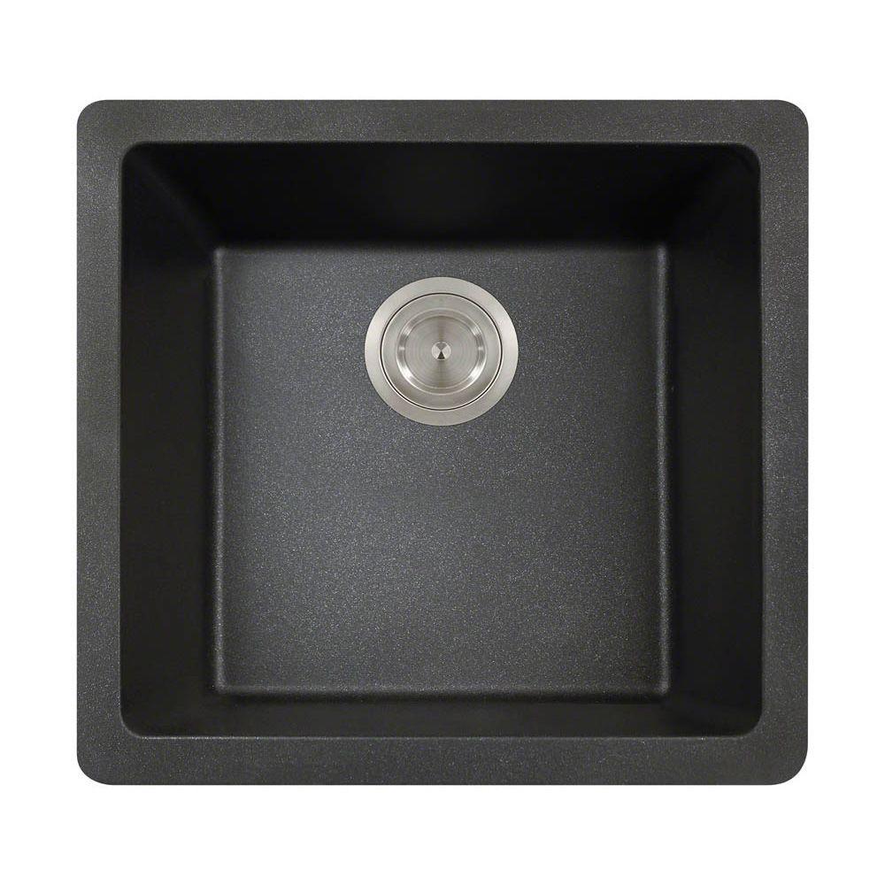 MR Direct Undermount Granite Composite 18 in. Single Bowl Kitchen Sink