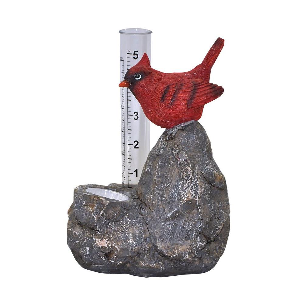 Moonrays Solar Powered LED MultiColored Cardinal Rain Gauge95070