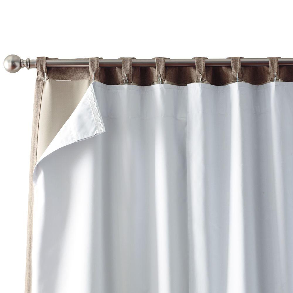 Home Decorators Collection Blackout Liner Window Panels In White