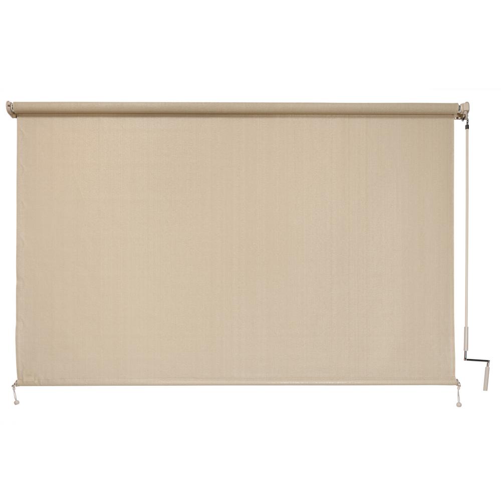 Coolaroo Sesame Exterior Roller Shade 120 In W X 72 In L 460051