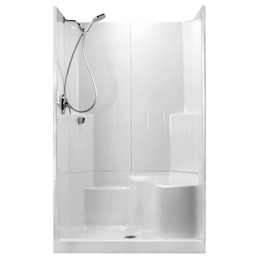 fiberglass shower stalls at home depot