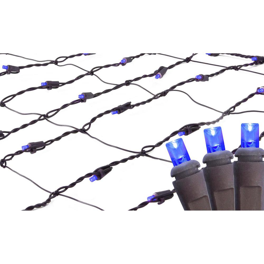 Northlight 2 Ft X 8 Ft Blue Led Net Style Tree Trunk Wrap