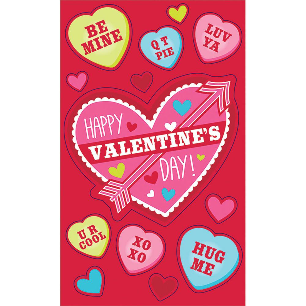 Amscan 4 In Valentine S Day Cards With Stickers 24 Count 9 Pack