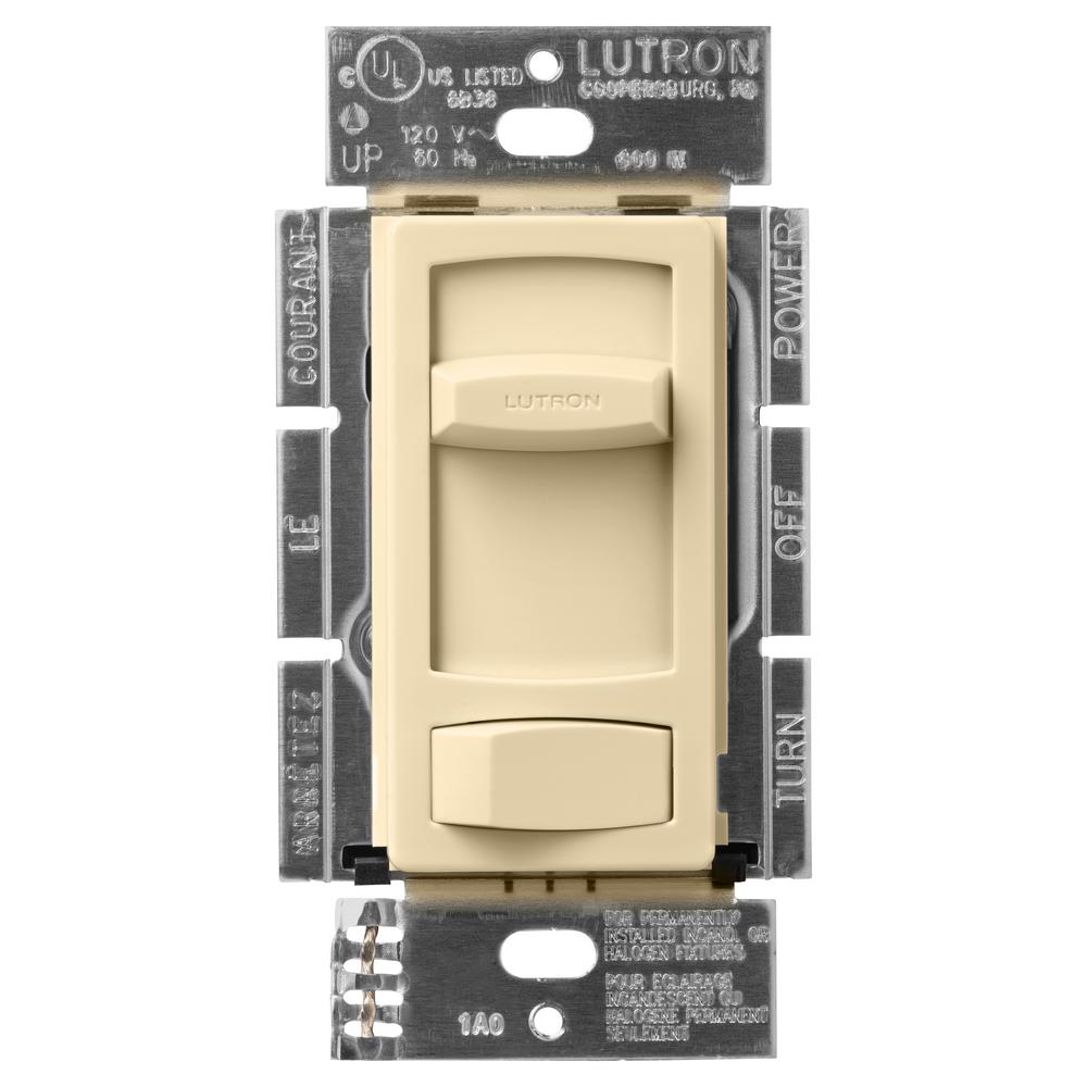 UPC 027557000024 product image for Lutron Skylark Contour 600-Watt Single-Pole Preset Dimmer - Ivory | upcitemdb.com