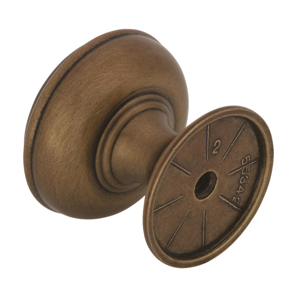 Amerock Revitalize 1 1 4 In 32 Mm Diameter Gilded Bronze Cabinet