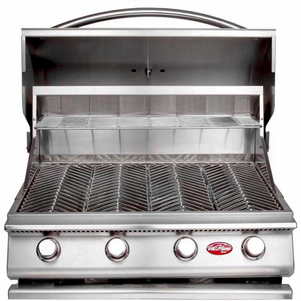 Cal Flame Gourmet Series 4Burner BuiltIn Stainless Steel Propane Gas