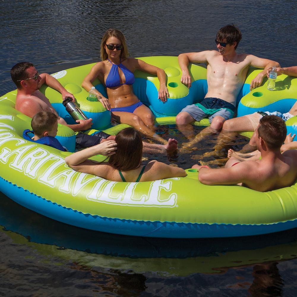 2PCs Sable Inflatable Water Float Floating Tube Pool Lounger for Pool Lake River