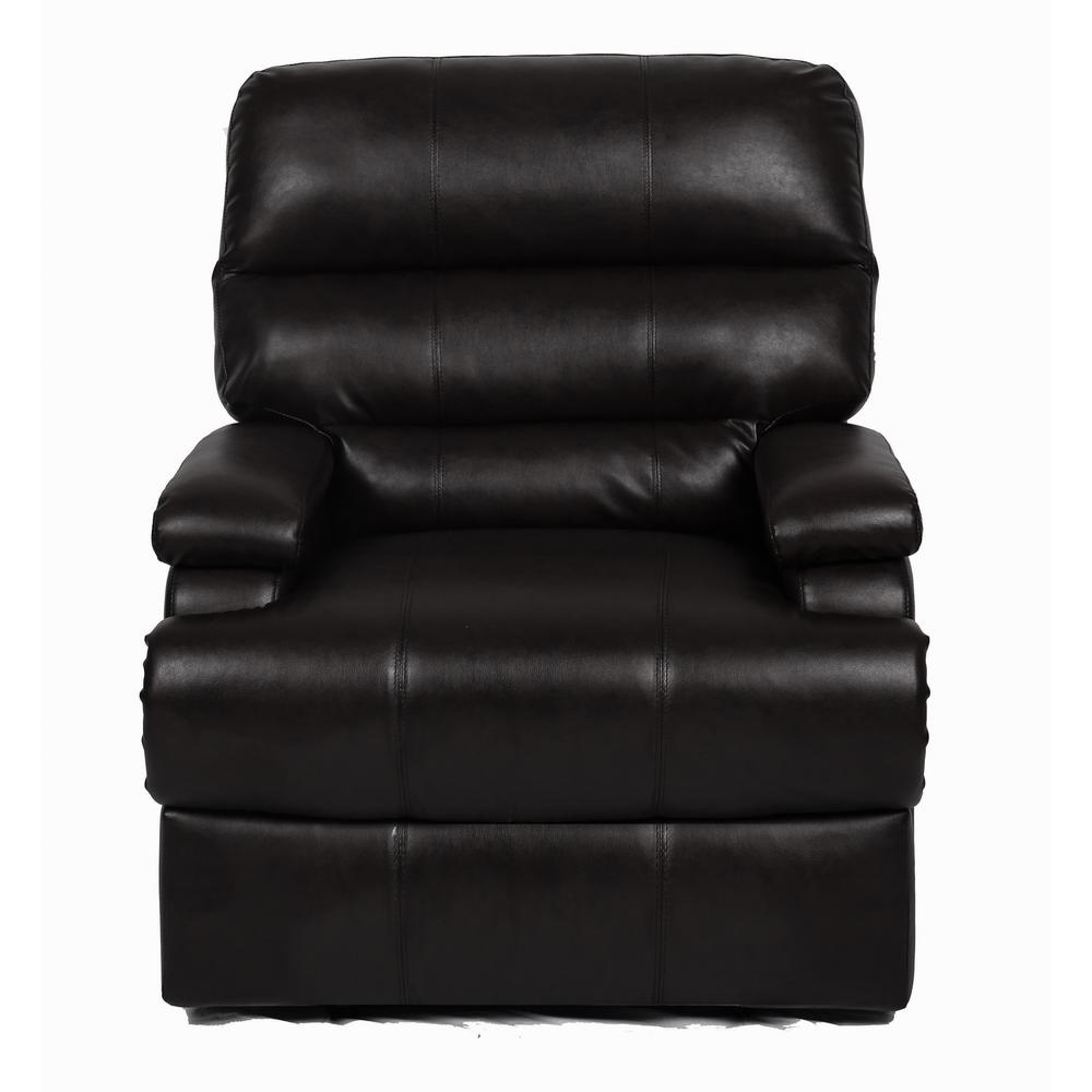 Relax A Lounger Raleigh Recliner in Black-RR-RORWP2001 - The Home Depot