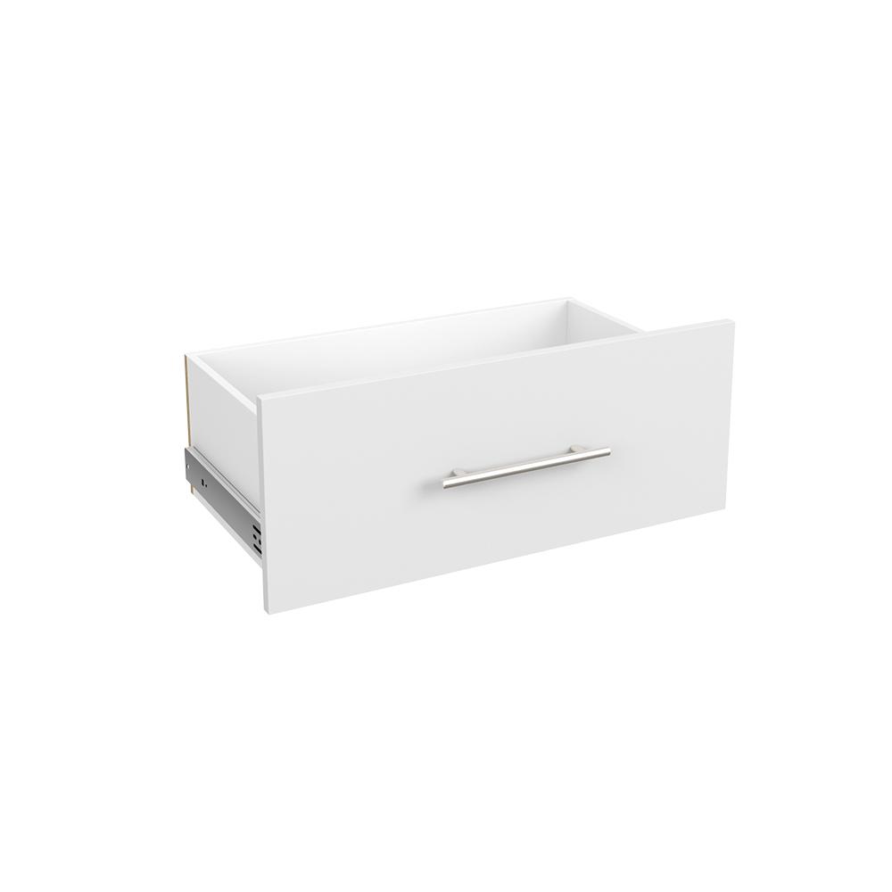 Closetmaid Style 10 In H X 25 In W White Melamine Modern Drawer
