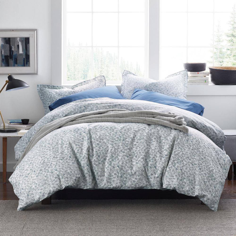 The Company Store Ryder Geo Cotton Percale Twin Duvet Cover50490DT