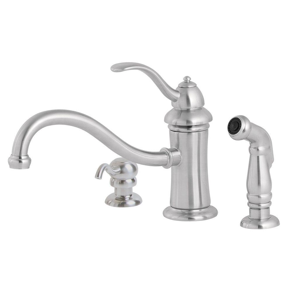 Pfister Cantara High Arc 2 Handle Standard Kitchen Faucet With
