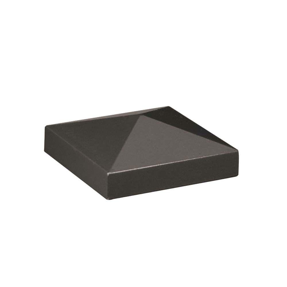 26 Pieces Plastic Post Cap Extreme Weather Resistant. 4 x 4 inches Black Color