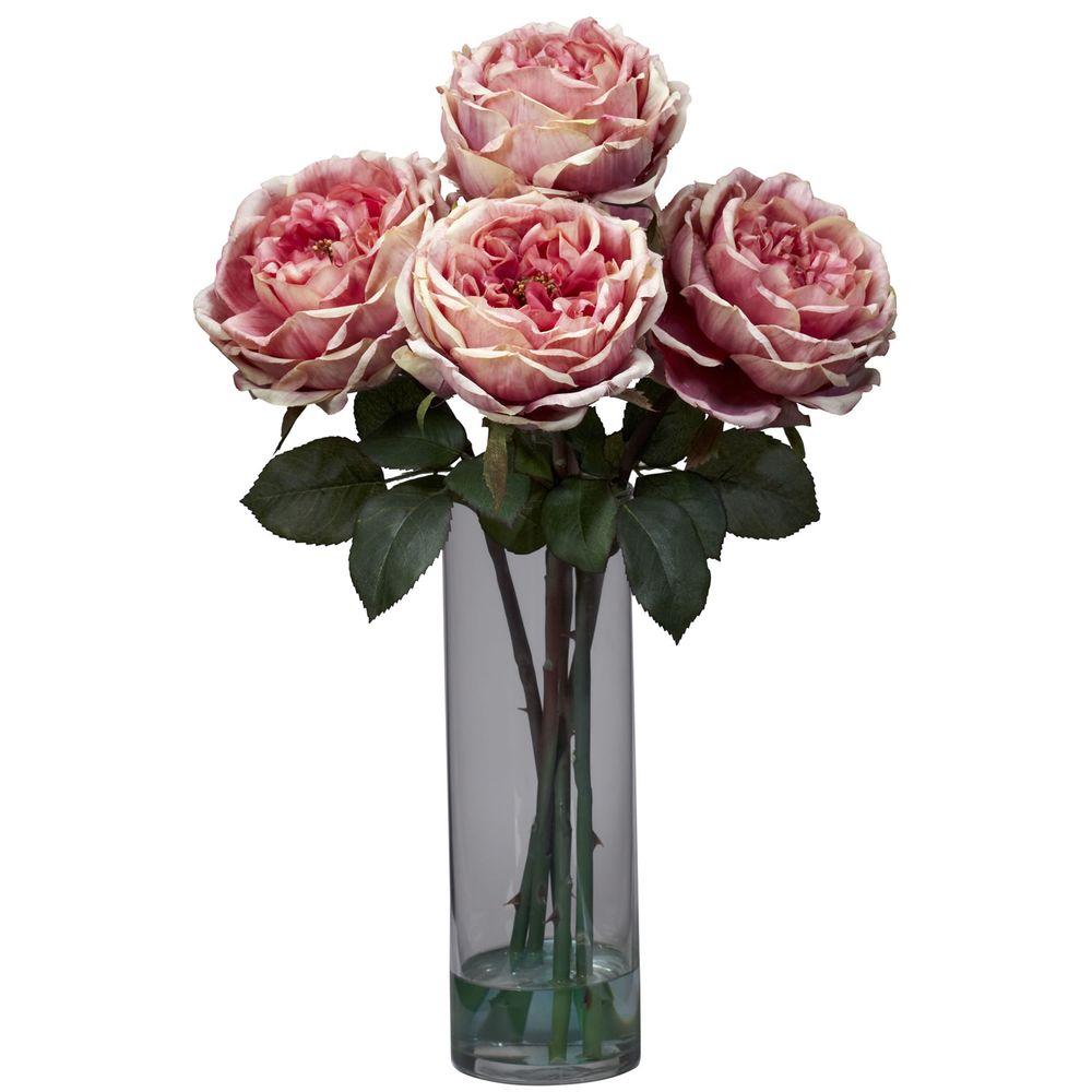 pink artificial flower arrangements