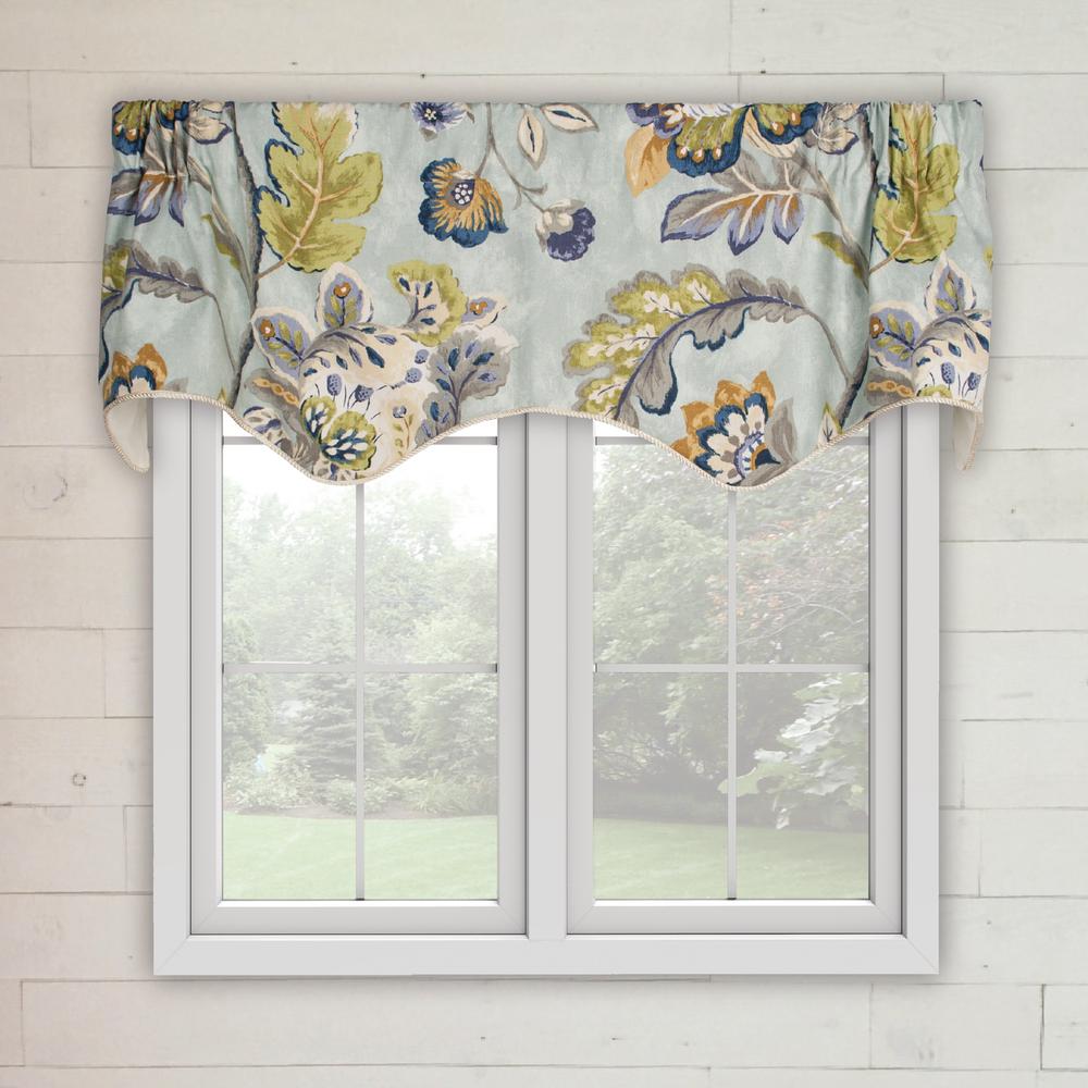 Ellis Curtain Modernism 15 In L Cotton Lined Scallop Valance In
