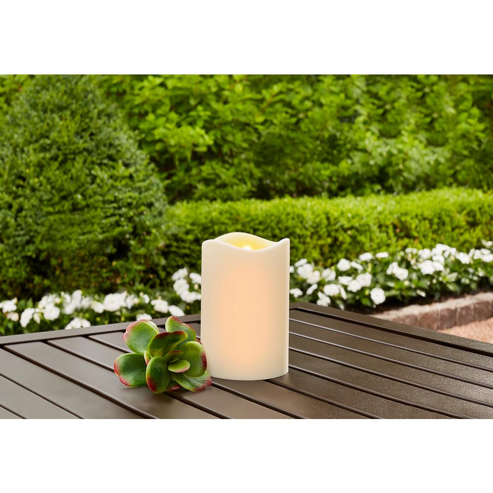 3 in. x 4.5 in. Remote Ready Battery Operated Outdoor Patio Resin LED Candle