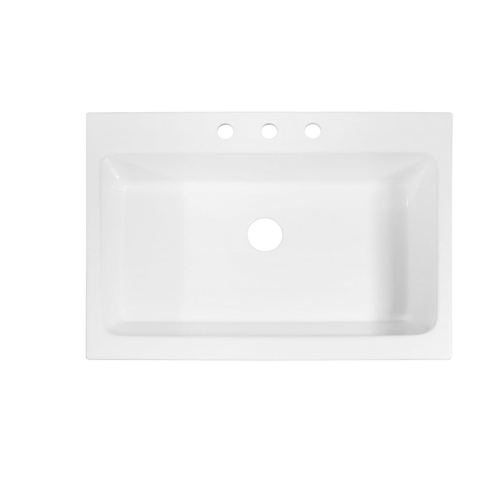 Sinkology Josephine Quick Fit Drop In Farmhouse Fireclay 33 85 3 Hole Single Bowl Kitchen Sink Crisp White Sk450 34fc The Home Depot - Drop In Farm Sink Home Depot Sinkology Josephine Quick Fit Drop In Farmhouse Fireclay 33 85 3 Hole Single Bowl Kitchen Sink Crisp White Sk450 34fc The Home Depot - Drop In Farm Sink Home Depot
