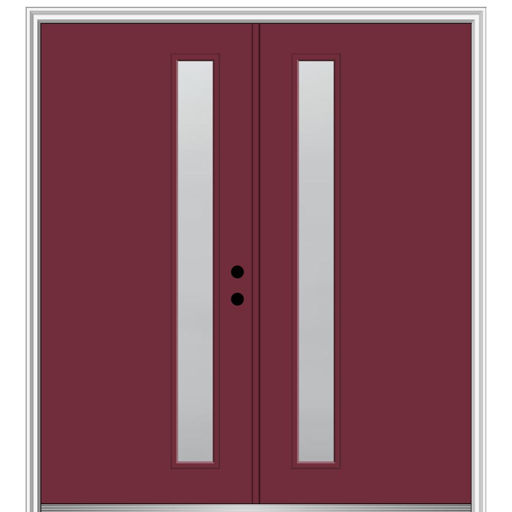Red Best Rated Double Door Composite Fiberglass Doors
