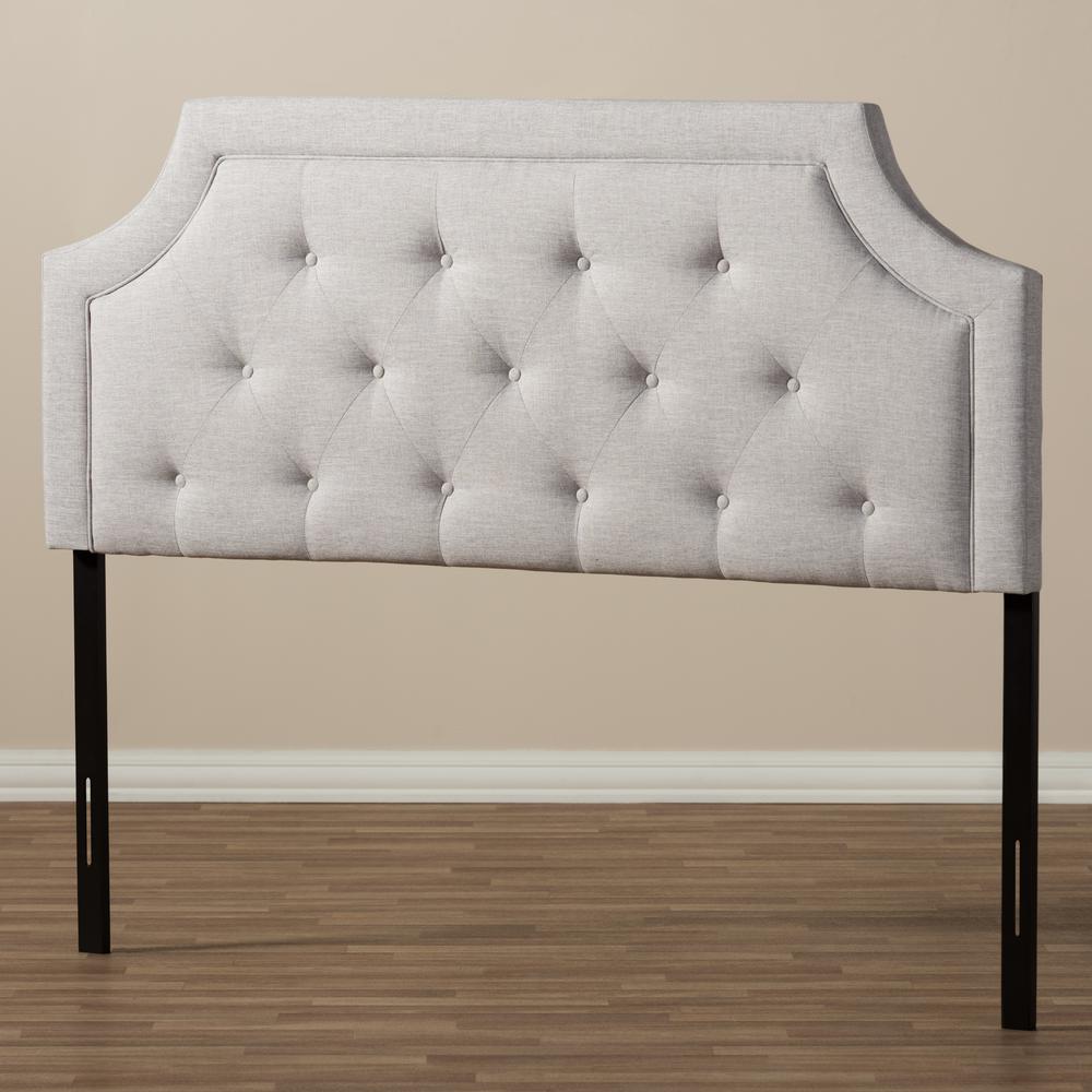 Baxton Studio Mars Greyish Beige Fabric Upholstered King Size Headboard288627262HD The Home
