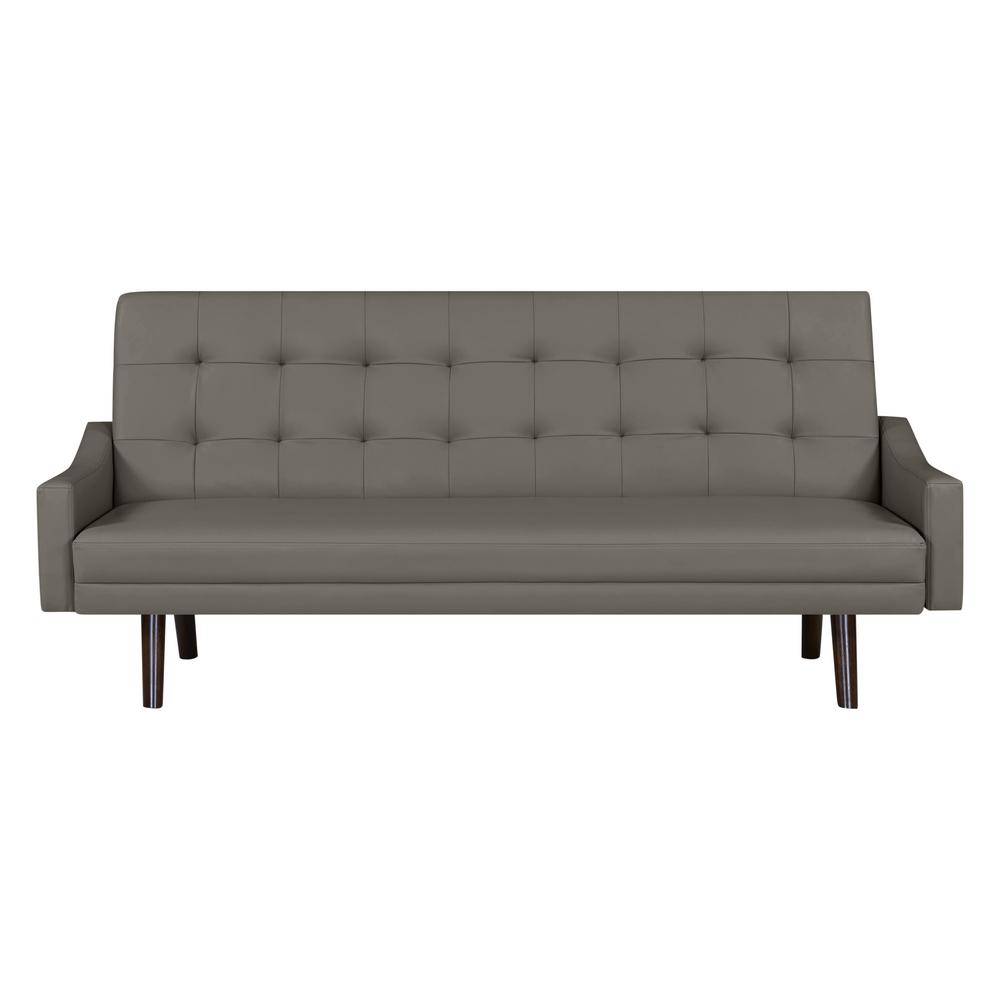 Handy Living Oakland Taupe Gray Polyurethane Click Clack