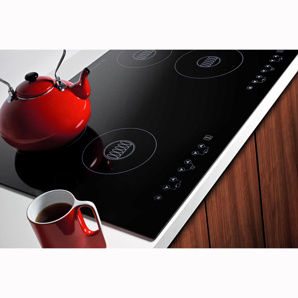 Summit Appliance 24 In Electric Induction Cooktop In Black With 4