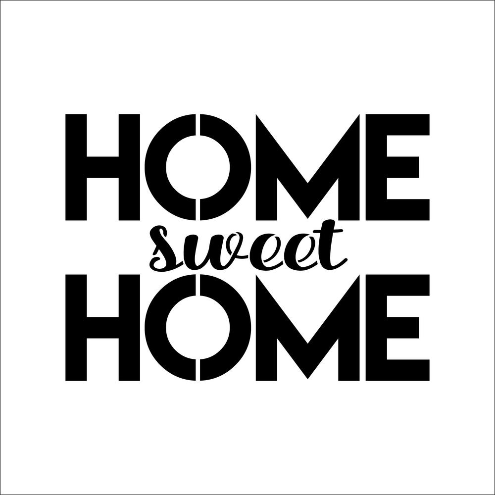 Designer Stencils  HOME  Sweet HOME  Sign Stencil  FS047 