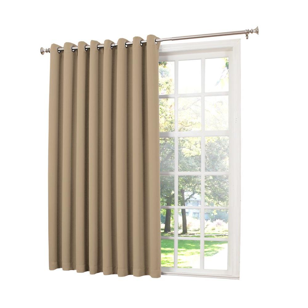Sun Zero Semi Opaque Taupe Gregory Room Darkening Grommet Top
