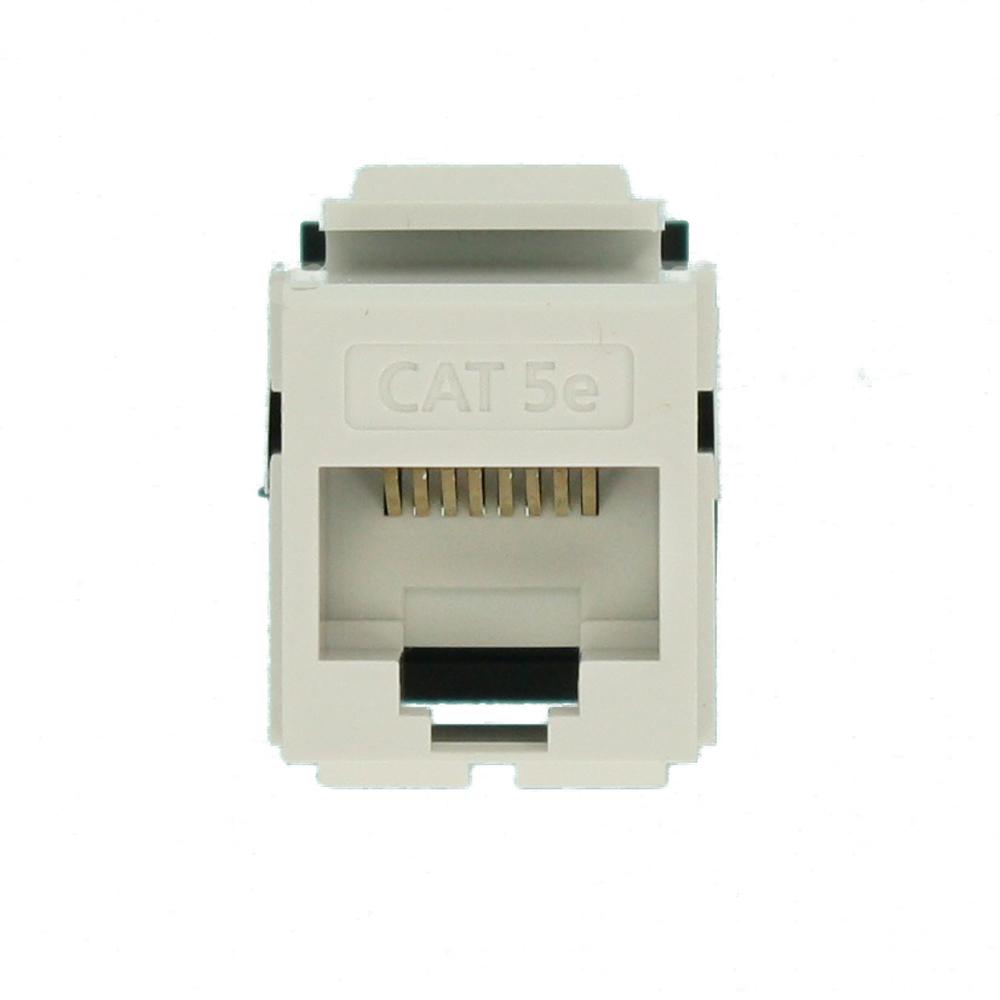 5G108-RW5 GigaMax Cat 5e Leviton QuickPort Jack White