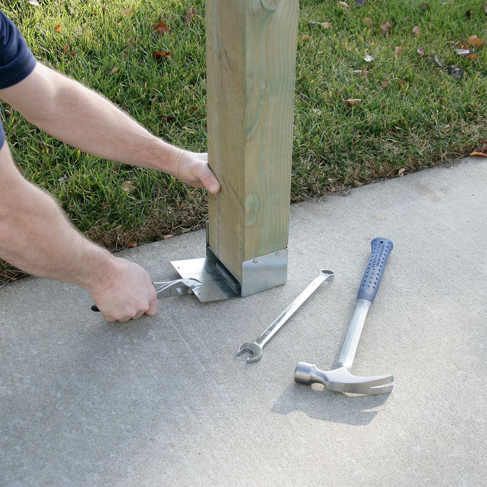 4x6 Post Bases Post Brackets The Home Depot