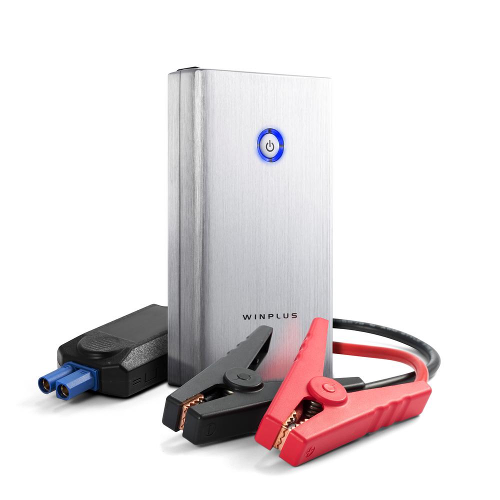Winplus 8000 mAh Silver Aluminum High Output Portable Jump Starter and
