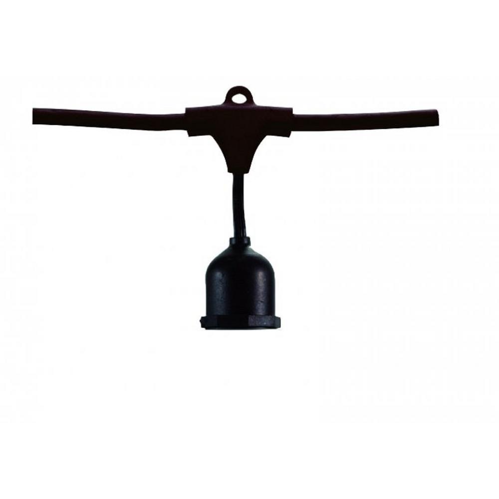 No Bulbs Included String Lights Outdoor Lighting The Home Depot Decostrand 12 Light 26 Ft Outdoor Weatherproof