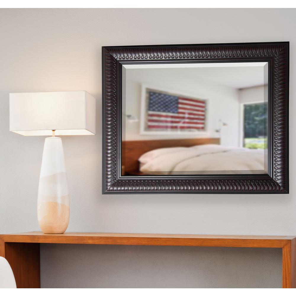 32 in. x 38 in. Royal Curve Rounded Beveled Floor Wall MirrorR046ML