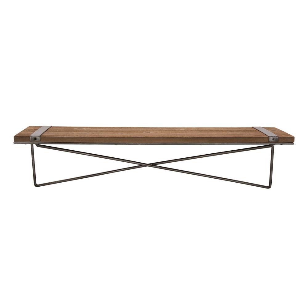 Glitzhome Rustic Farmhouse 31 5 In L Metal Wooden Large