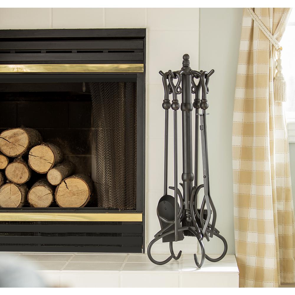 Lavish Home 80-FPTS-3 Fireplace Tools Matte Black