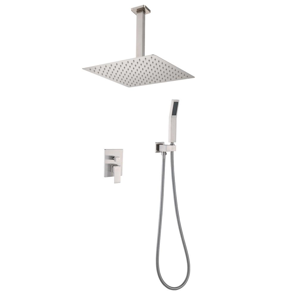 Square Shower Heads Bathroom Faucets The Home Depot