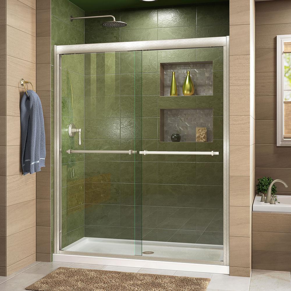 Dreamline Mirage X 44 In To 48 72 Semi Frameless Sliding Duet 44 To 48 In X 72 Semi Frameless Bypass