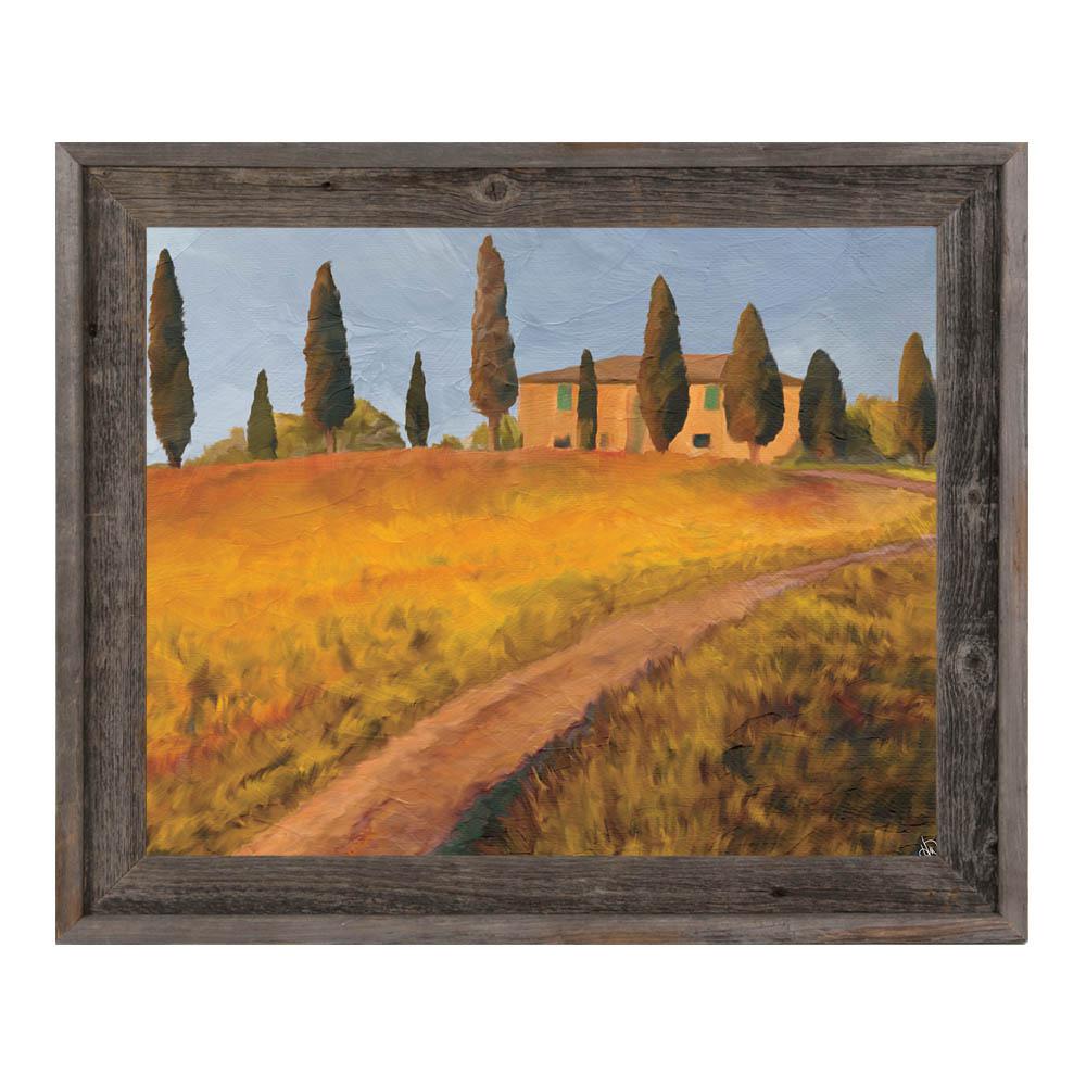11 In X 14 Tuscany Road Autumn Barnwood Framed Print Wall Art - Tuscany Framed Canvas Wall Art 11 In X 14 Tuscany Road Autumn Barnwood Framed Print Wall Art - Tuscany Framed Canvas Wall Art