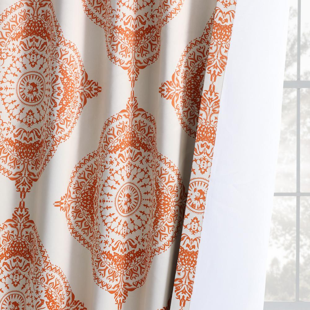 Exclusive Fabrics Furnishings Semi Opaque Henna Orange Blackout