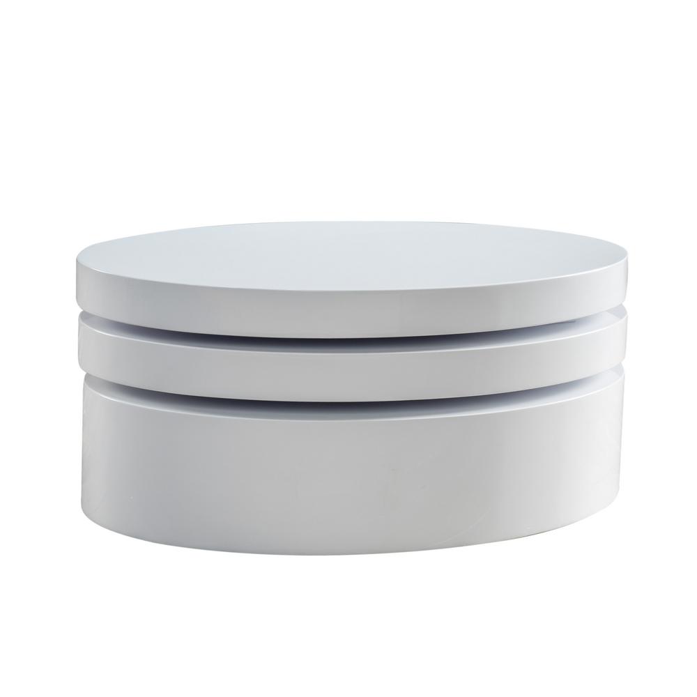 Noble House Alan Glossy White Small Oval Rotatable Coffee Table 5261 The Home Depot - Small Oval Dark Wood Coffee Table Noble House Alan Glossy White Small Oval Rotatable Coffee Table 5261 The Home Depot - Small Oval Dark Wood Coffee Table